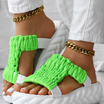 Braided Cutout Round Toe Casual Slippers