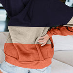 Long Sleeve Zip Up Hoodies Knitted Pullover, Lightweight Drawstring Sweatshirt