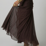Calen | Off Shoulder Flow Midi Dress