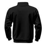 KZZ Men's Solid Half Zip Up Sweatshirt Loose Casual Long Sleeve