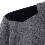 KZZ Men's half-zip sweater with a zippered pocket