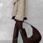 Margovil Collared Open Front Winter Faux Fur Coat