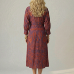 Lune | Natural Wrap Midi Dress