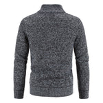 KZZ Men's Winter Jacket Pocket Zipper Mock Neck  Jacket