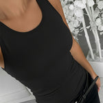 Women U-Neck Tummy Control Compression Tank Top Seamless Camisole Body Shaper Tanks for Women