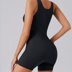 Seamless Square Neck Sleeveless Tank Top Tummy Control Bodysuit Romper