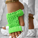 Braided Cutout Round Toe Casual Slippers