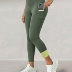 Winter Warm High Waisted Workout Athletic Leggings Tummy Control Butt Lifting Ultra Soft Thermal Lined Yoga Pants Women's Sportswear with Stacked Slit Pockets On Side