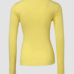 Crewneck Half Zipper Flap Detail Knit Sweater Long Sleeve Slim Fit Ribbed Pullover Top