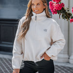 Stand Collar Zipper Design Casual Sweatshirt