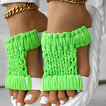 Braided Cutout Round Toe Casual Slippers