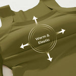 U-Neck Sleeveless Tank Seamless Skinny Layering Top with Built-In Bra