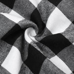 Plaid Print Turn-down Collar Button Down Dress Casual Shirred Back Side Drawstring Vacation Dress