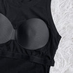 ChicMe Built-in Bra Ribbed Round Neck Tank Top