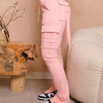 Drawstring Slit Pocket Design Sweatpants