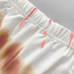 2 Pieces Outfit Letter Print Round Neck Short Sleeve Top And Tie Dye Print Elastic Waist Loose Fit Pants Set Casual Pajamas Set