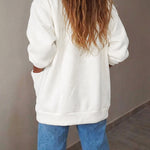 Women's Casual Loose Cardigan V Neck Snap Button Down Jacket Drop Shoulder Coat with Pockets