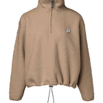 Stand Collar Zipper Design Casual Sweatshirt