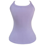 Scoop Neck Spaghetti Strap Ribbed Top Casual Sleeveless Slim Fit Tank