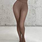 ChicMe ShapeLift 2-Piece Magic Thick Fleece Lined Leggings High Waist Thermal Pantyhose Warm Leggings 3 Shades（Size Regular/Large/Extra Large）