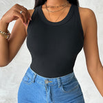 ChicMe Built-in Bra Ribbed Round Neck Tank Top