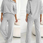Women's 2 Piece Sweatsuit Set Mock Neck Zip Sweatshirt and High Waisted Straight Leg Sweatpants Casual Loungewear