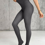 High Waist Translucent Tights Rip-Stop Pantyhose Sheer Stockings for Reinforced Toes