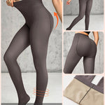 High Waist Translucent Tights Rip-Stop Pantyhose Sheer Stockings for Reinforced Toes