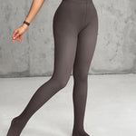 High Waist Translucent Tights Rip-Stop Pantyhose Sheer Stockings for Reinforced Toes