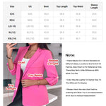 Notched Collar Roll Up Sleeve Blazer Coat