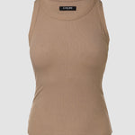 ChicMe Built-in Bra 2 Piece Athletic Tank Tops for Women Ribbed Tank Top