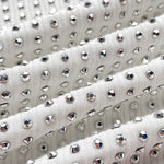 Rhinestone Decor O-neck Sleeveless Knit Tee Slim Fit Tank Top