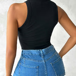ChicMe Built-in Bra Ribbed Round Neck Tank Top