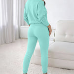 Women's 3 Piece Tracksuit Set Cold Shoulder Sweatshirt and Tank Top and High Waisted Jogger Pants Casual Lounge Workout Outfit