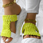 Braided Hollow Out Slippers Summer Sandals