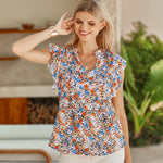 Shirts Short Sleeve Loose T Shirt Blouses - Nadorine (Us Only)