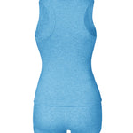 2PCS Micro-Ribbed U-Neck Tank Top & Boxer Set Cozy Loungewear