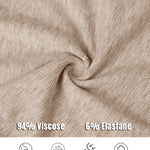 2PCS Micro-Ribbed U-Neck Tank Top & Boxer Set Cozy Loungewear