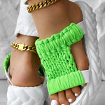 Braided Cutout Round Toe Casual Slippers