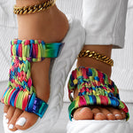 Braided Cutout Round Toe Casual Slippers