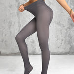 ChicMe ShapeLift 2-Piece Magic Thick Fleece Lined Leggings High Waist Thermal Pantyhose Warm Leggings 3 Shades（Size Regular/Large/Extra Large）