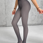 Fleece Lined Tights Sheer Fake Translucent Thermal High Waist Pantyhose Tights Leggings