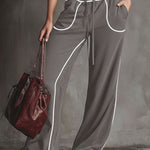 Casual Sporty Sleeveless Top And Pants Set