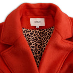 Lapel Single-breasted Leopard Print Coat