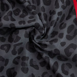 Leopard Print Chiffon Short-sleeved Top And Trousers Set