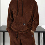 KZZ Men's Hooded Sweatshirt Shorts Set, Very Worthwhile Hoodie Top Pants Two-Piece Suit