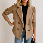 Caroline | Knit Sleeve Blazer Jacket