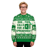 KZZ Men's Crew Neck Long Sleeve Christmas Sweatshirt