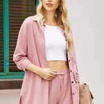 Two Piece Outfit Sets Cotton Shorts Set - Nadorine (Us Only)
