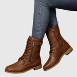 Yamel | Comfortable Side-Zip Leather Boots